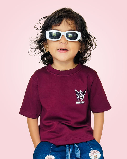 Melbun Rich X Dark Raspberry Five Sleeves T-shirt
