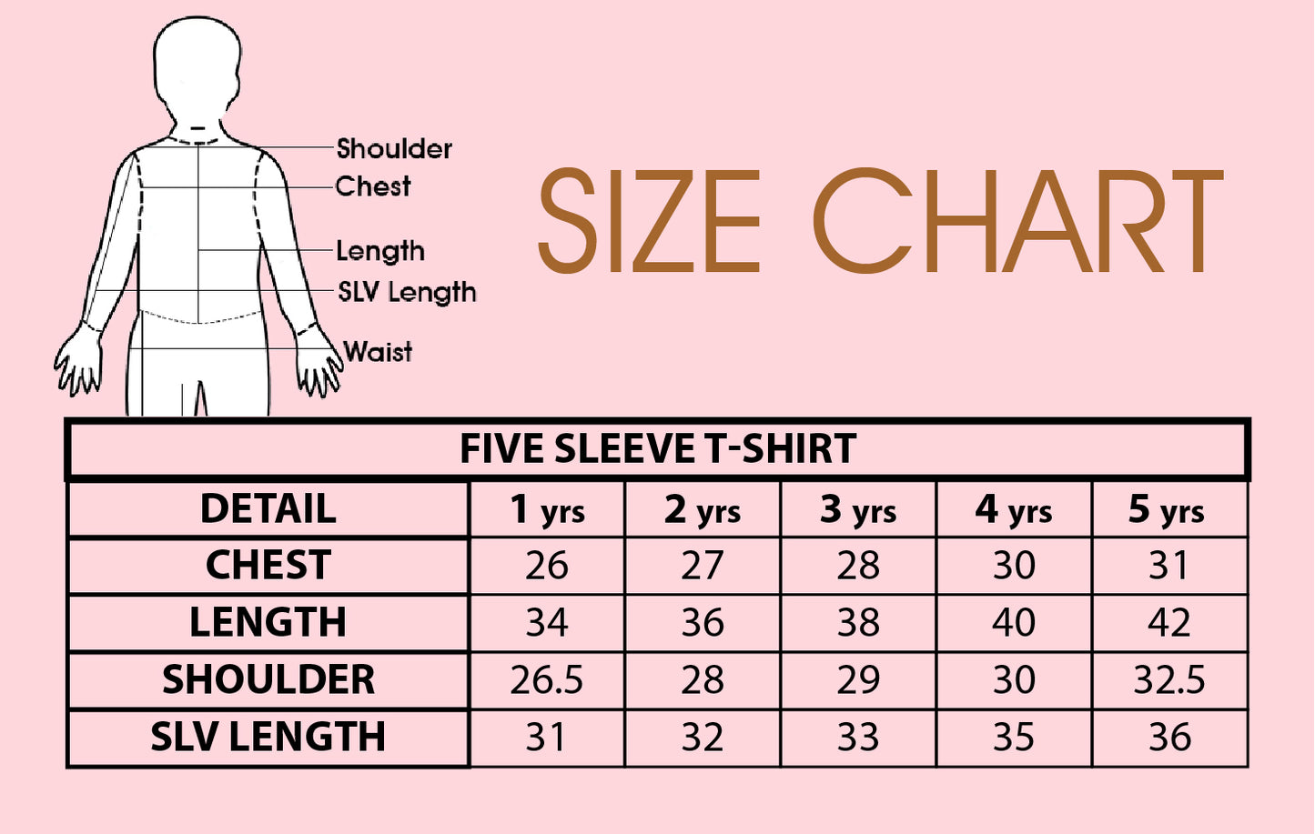 RSPALE V Salmon Pink Five Sleeves T-shirt